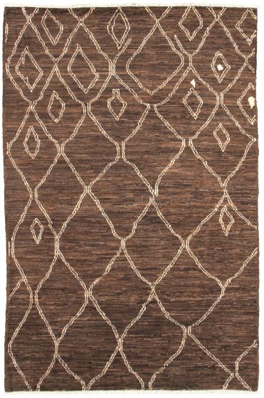 Pakistani Marrakech 5'1" x 7'8" Hand-knotted Wool Rug 