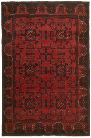 Afghan Finest Khal Mohammadi 4'2" x 6'4" Hand-knotted Wool Rug 
