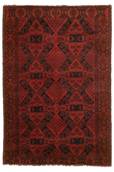Afghan Finest Khal Mohammadi 4'1" x 6'2" Hand-knotted Wool Rug 
