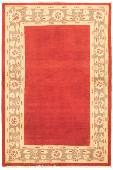 Pakistani Peshawar Ziegler 3'2" x 4'10" Hand-knotted Wool Rug 