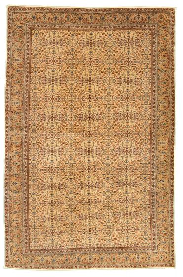 Turkish Kayseri Vintage 6'3" x 9'6" Hand-knotted Wool Rug 