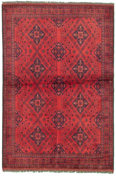 Afghan Finest Khal Mohammadi 4'1" x 6'3" Hand-knotted Wool Rug 