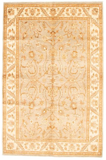Indian Chobi Twisted 6'1" x 9'2" Hand-knotted Wool Rug 