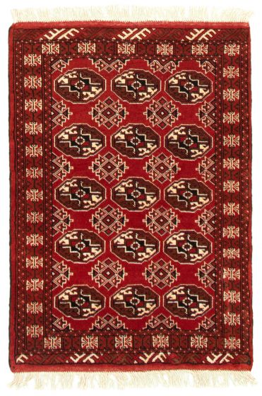 Turkmenistan Turkman 3'5" x 4'9" Hand-knotted Wool Rug 