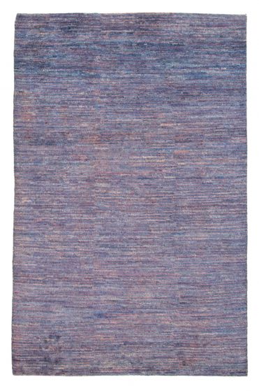 Pakistani Pak Finest Gabbeh 4'0" x 6'1" Hand-knotted Wool Rug 