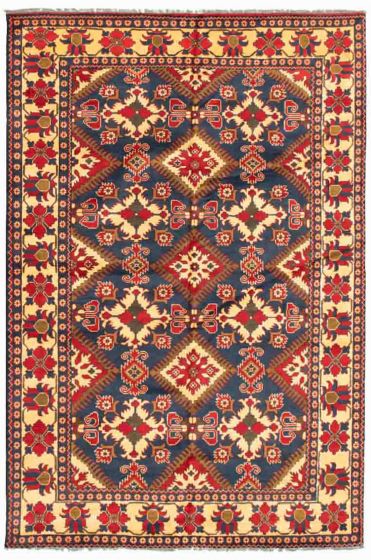 Afghan Finest Kargahi 6'7" x 9'9" Hand-knotted Wool Rug 
