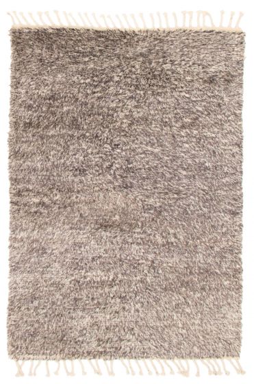 Indian Tangier 5'4" x 7'7" Hand-knotted Wool Rug 