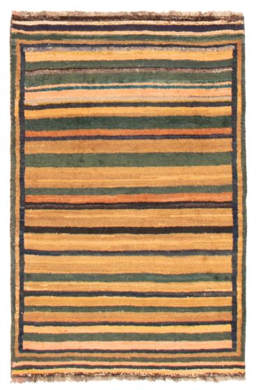 Persian Style Kashkuli Gabbeh 3'1" x 4'10" Hand-knotted Wool Rug 