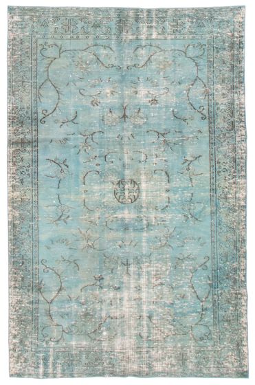 Turkish Color Transition 5'8" x 8'9" Hand-knotted Wool Rug 