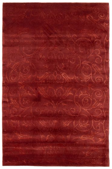 Nepal Opulence 4'0" x 6'1" Hand-knotted Silk & Wool Rug 