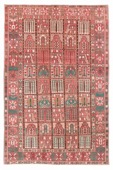 Persian Style 6'5" x 10'3" Hand-knotted Wool Rug 
