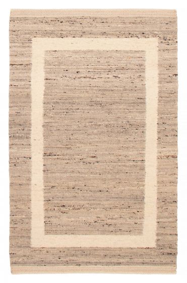 Indian Marrakech 5'3" x 8'4" Flat-Weave Wool Kilim 