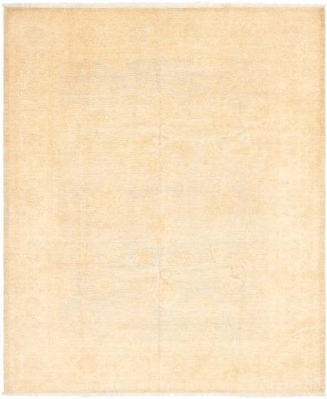 Pakistani Peshawar Oushak 8'3" x 9'9" Hand-knotted Wool Rug 