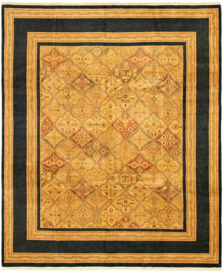 Pakistani Peshawar Oushak 8'2" x 9'7" Hand-knotted Wool Rug 