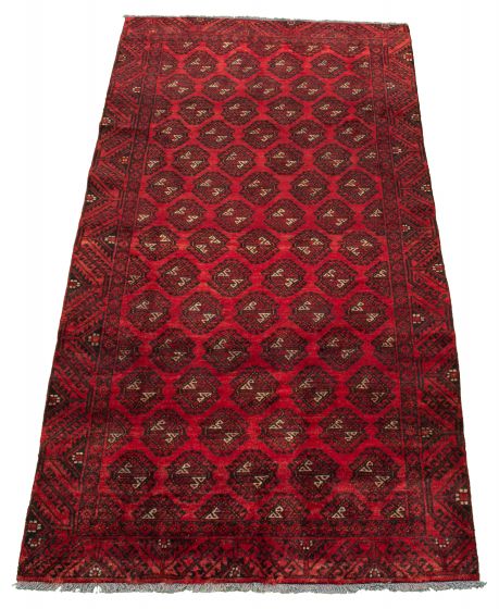 Persian Style 4'6" x 9'0" Hand-knotted Wool Rug 