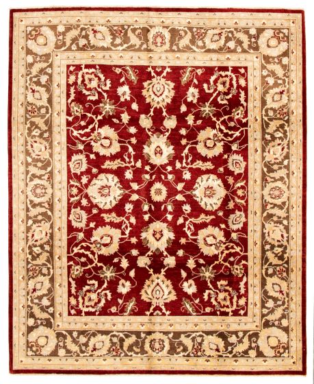 Afghan Chobi Finest 7'10" x 10'2" Hand-knotted Wool Rug 