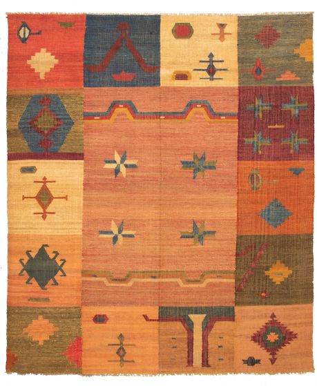 Turkish Sundance 10'6" x 12'8" Flat-Weave Wool Kilim 