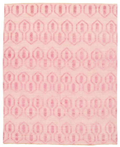 Pakistani Finest Peshawar Ziegler 8'1" x 9'11" Hand-knotted Wool Rug 