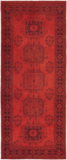 Turkish Color Transition 4'6" x 11'0" Hand-knotted Wool Rug 