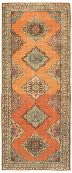 Turkish Anadol Vintage 5'0" x 12'7" Hand-knotted Wool Rug 