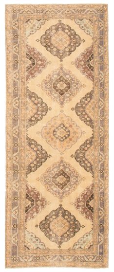Turkish Anadol Vintage 4'8" x 12'3" Hand-knotted Wool Rug 