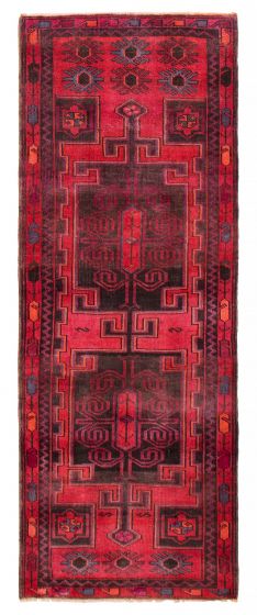 Persian Style 3'5" x 9'5" Hand-knotted Wool Rug 