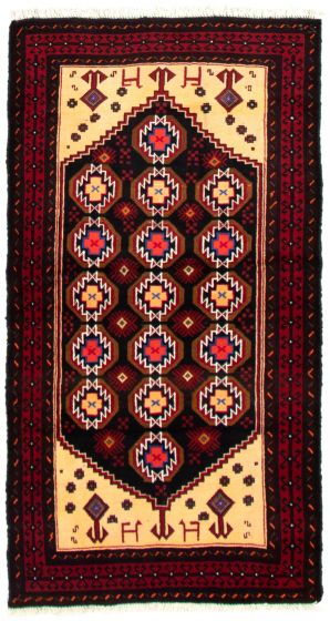 Afghan Rizbaft 3'3" x 6'0" Hand-knotted Wool Rug 