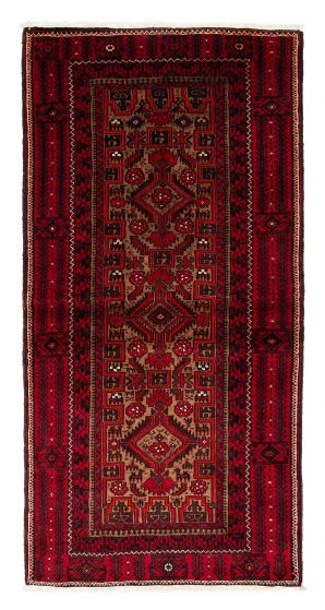 Afghan Royal Baluch 3'5" x 6'11" Hand-knotted Wool Rug 