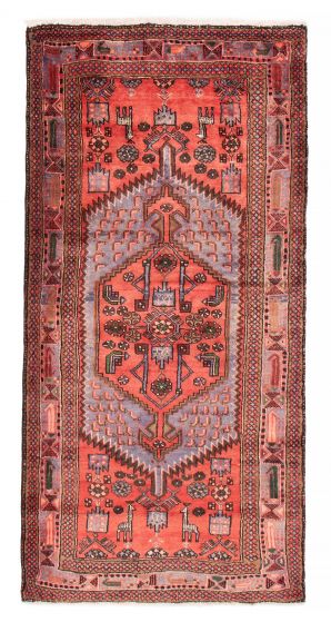 Persian Style 4'4" x 8'6" Hand-knotted Wool Rug 