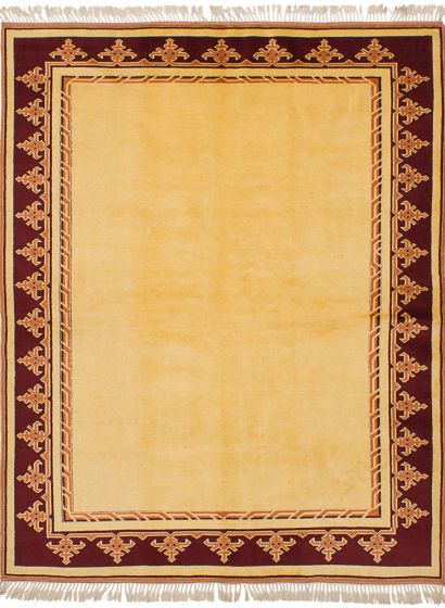 Turkish Caucasus Kula 5'9" x 7'6" Hand-knotted Wool Light Gold Rug