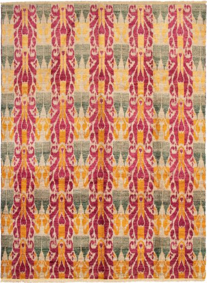 Indian Shalimar 8'9" x 11'10" Hand-knotted Wool Rug 