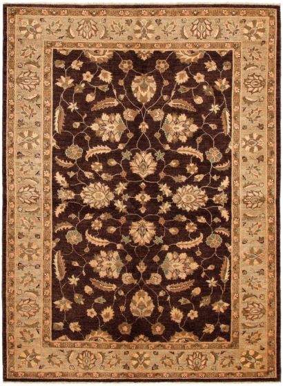 Pakistani Peshawar Oushak 6'5" x 8'10" Hand-knotted Wool Rug 