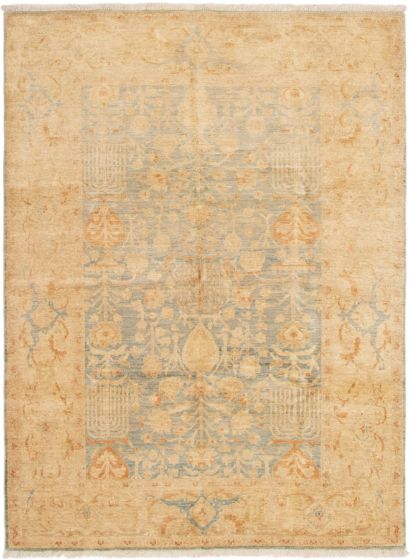 Pakistani Peshawar Oushak 6'4" x 8'6" Hand-knotted Wool Rug 