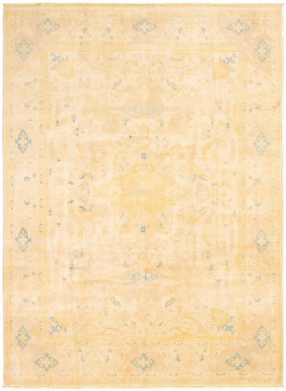 Pakistani Peshawar Oushak 9'1" x 12'2" Hand-knotted Wool Rug 