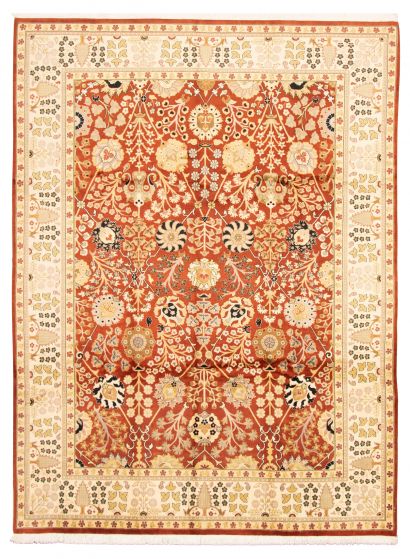 Pakistani Pako Persian 18/20 9'1" x 12'3" Hand-knotted Wool Orange Rug