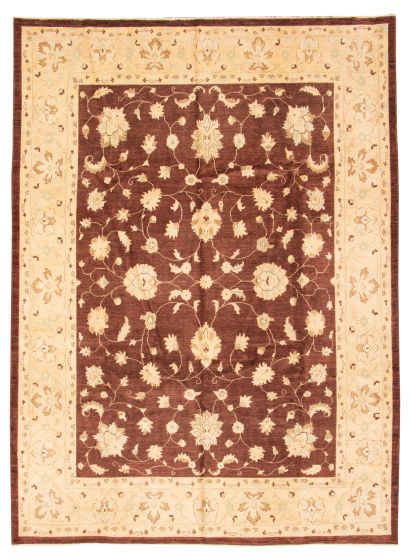 Pakistani Peshawar Oushak 8'10" x 12'3" Hand-knotted Wool Rug 