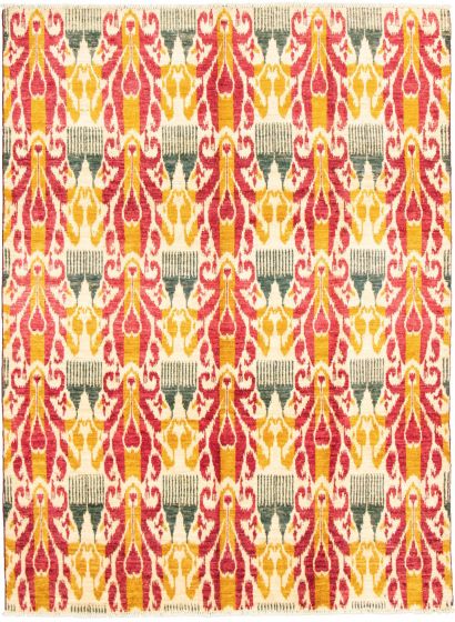 Indian Tangier 8'0" x 10'9" Hand-knotted Wool Rug 
