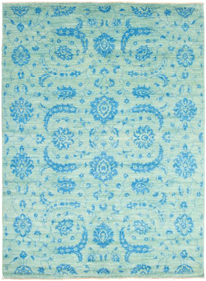 Pakistani Peshawar Ziegler 9'1" x 12'6" Hand-knotted Wool Rug 