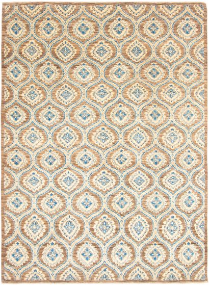 Pakistani Lahore Finest Collection 9'4" x 12'8" Hand-knotted Wool Rug 