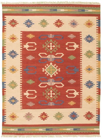 Kilim sivas 5'7" x 7'8" en laine
