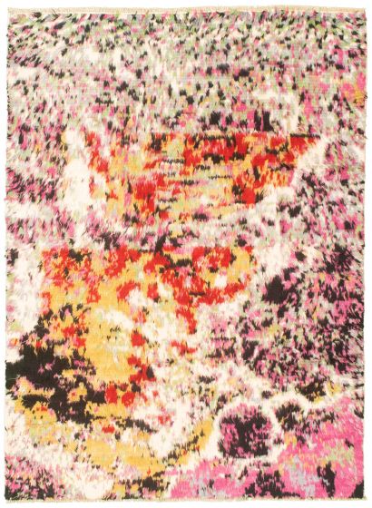Pakistani Marrakech 5'5" x 7'10" Hand-knotted Wool Rug 
