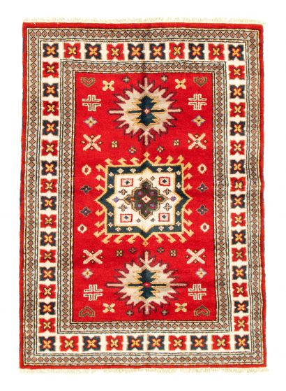 Indian Royal Kazak 4'8" x 6'7" Hand-knotted Wool Rug 