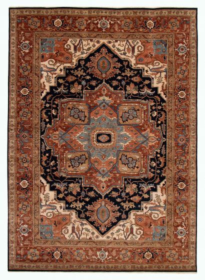 Indian Jules Sultane 9'8" x 13'5" Hand-knotted Wool Rug 