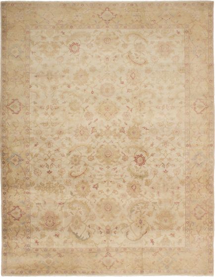Turkish Authentic Ushak 10'5" x 13'6" Hand-knotted Wool Rug 