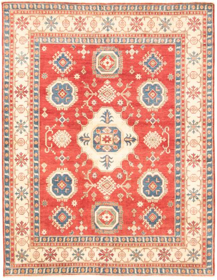 Afghan Finest Ghazni 7'5" x 9'8" Hand-knotted Wool Rug 