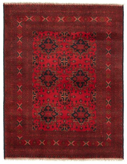 Afghan Finest Khal Mohammadi 4'11" x 6'5" Hand-knotted Wool Rug 
