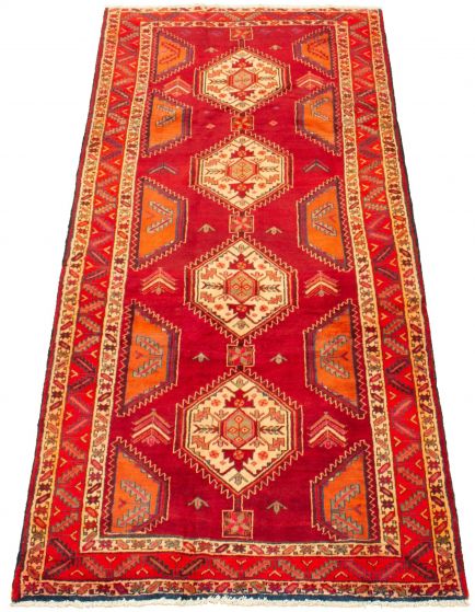 Persian Style 4'4" x 9'5" Hand-knotted Wool Rug 
