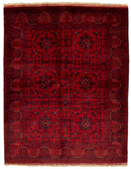 Afghan Finest Khal Mohammadi 5'0" x 6'5" Hand-knotted Wool Rug 