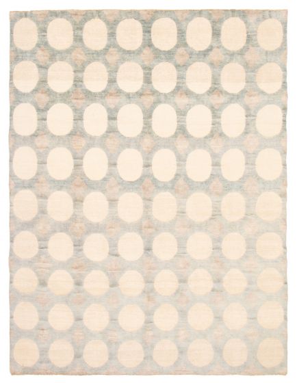 Pakistani Finest Peshawar Ziegler 8'10" x 11'5" Hand-knotted Wool Rug 