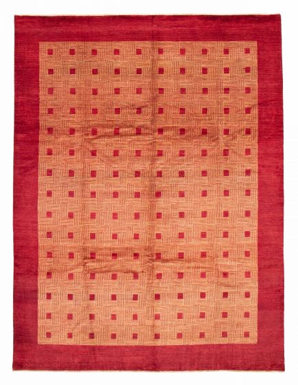 Pakistani Finest Peshawar Ziegler 9'0" x 12'1" Hand-knotted Wool Rug 